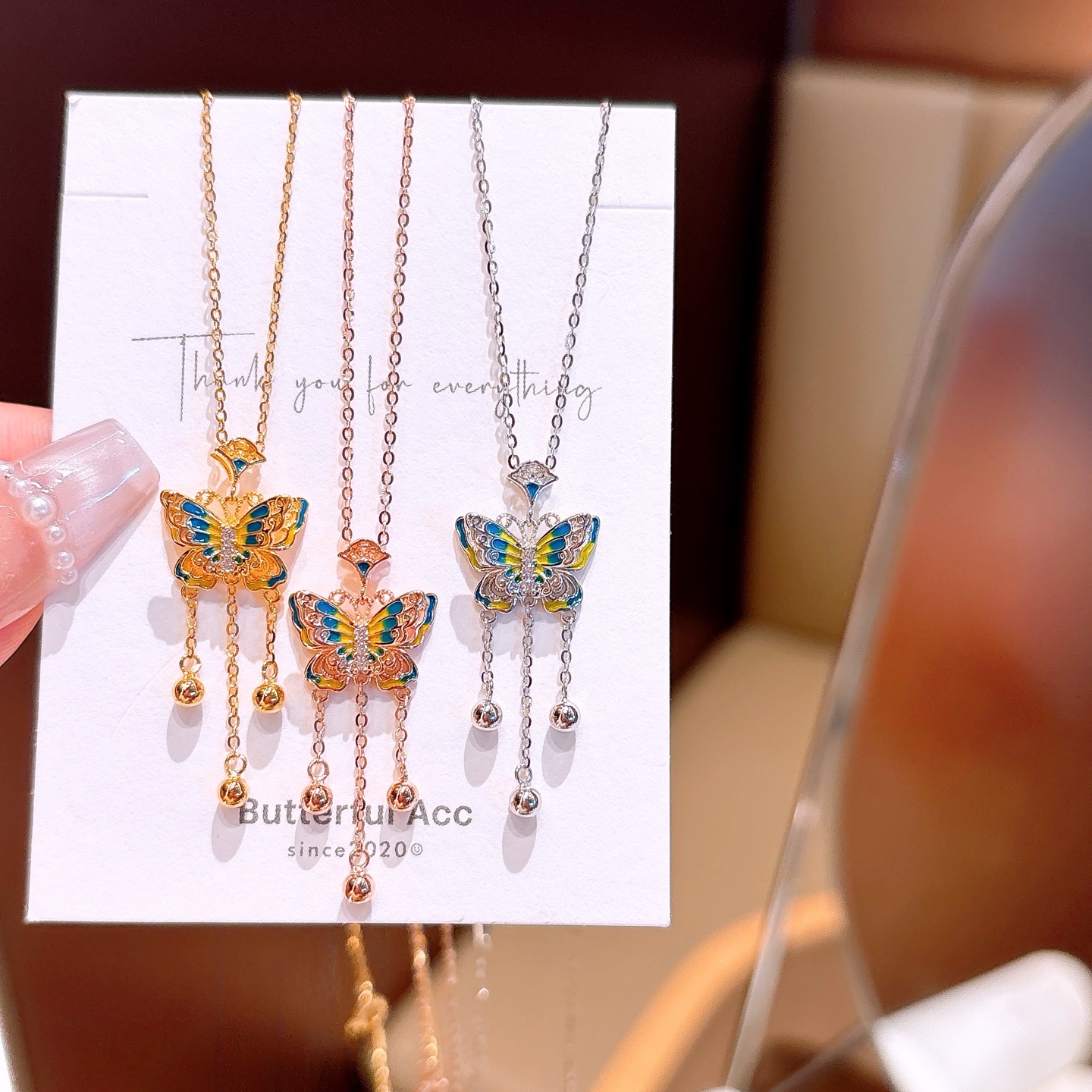 925 Silver Necklace Vintage Annual Party Gold