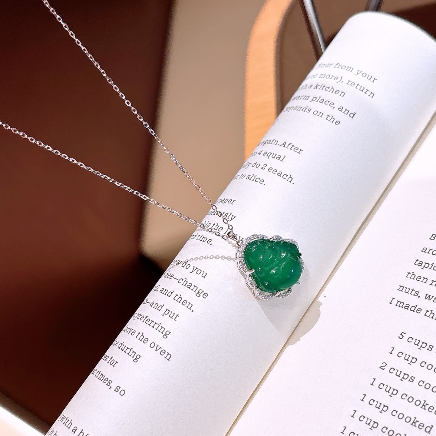 Fine Silver Necklace Forest Birthday Gold