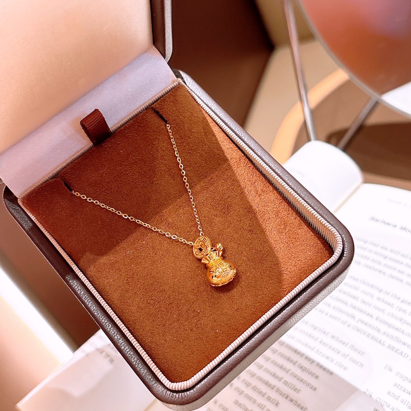 S925 Sterlingsilber Kette Ätherisch Abschluss Gold