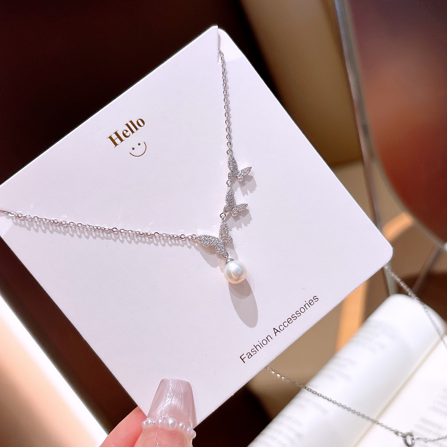 S925 Sterling Silver Necklace Sweet Everyday Wear Silver