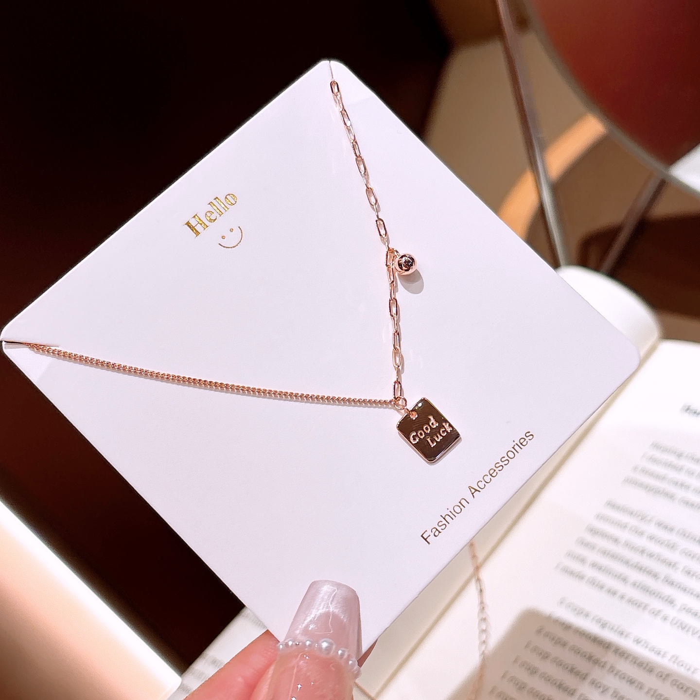 Nickel Free Silver Necklace Chic Bestie Gift Silver