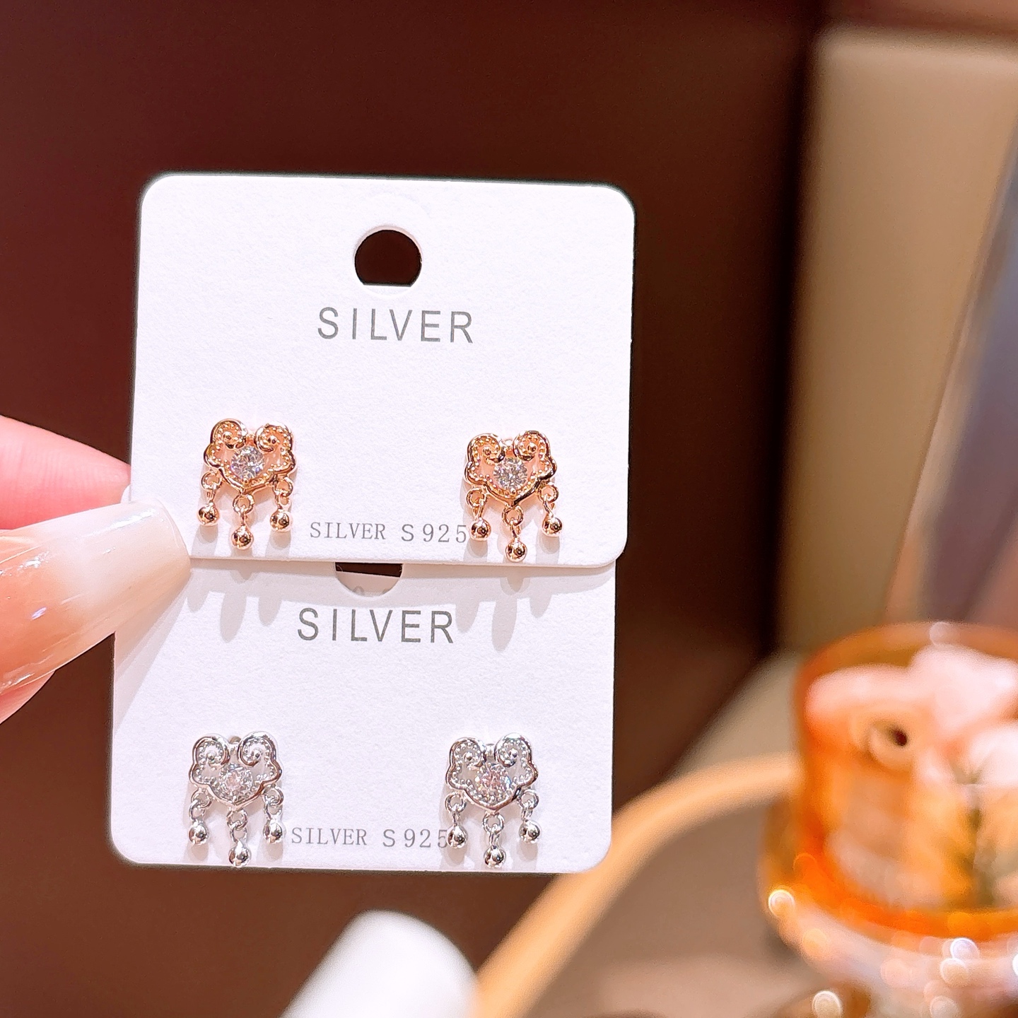 Low Allergy Silver Earrings Intellectual Everyday Wear Gold