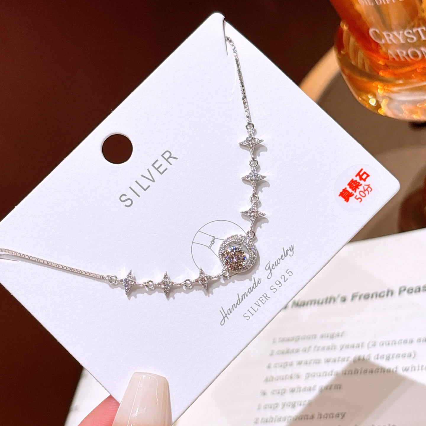 Nickel Free Silver Moissanite Bracelet Romantic Wedding Gold