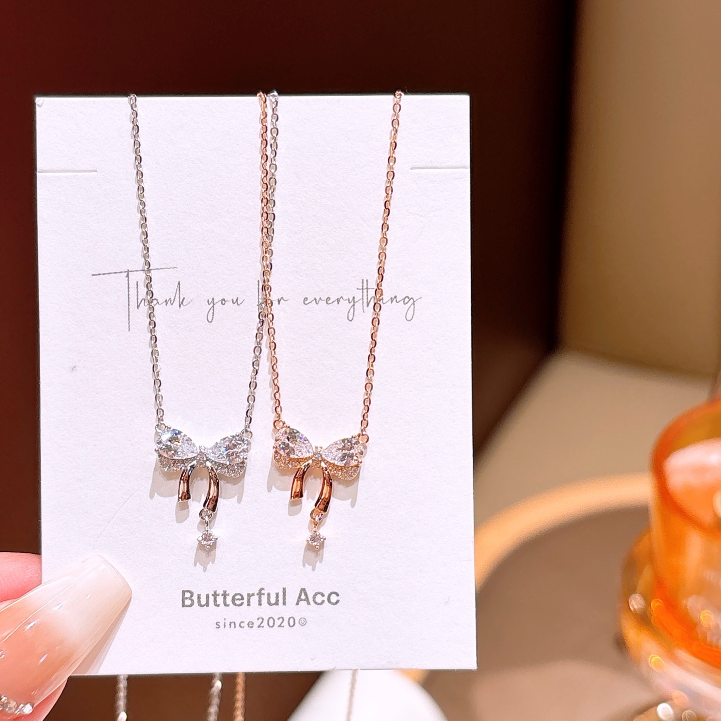 925 Silver Necklace Gentle Teacher's Day Gold