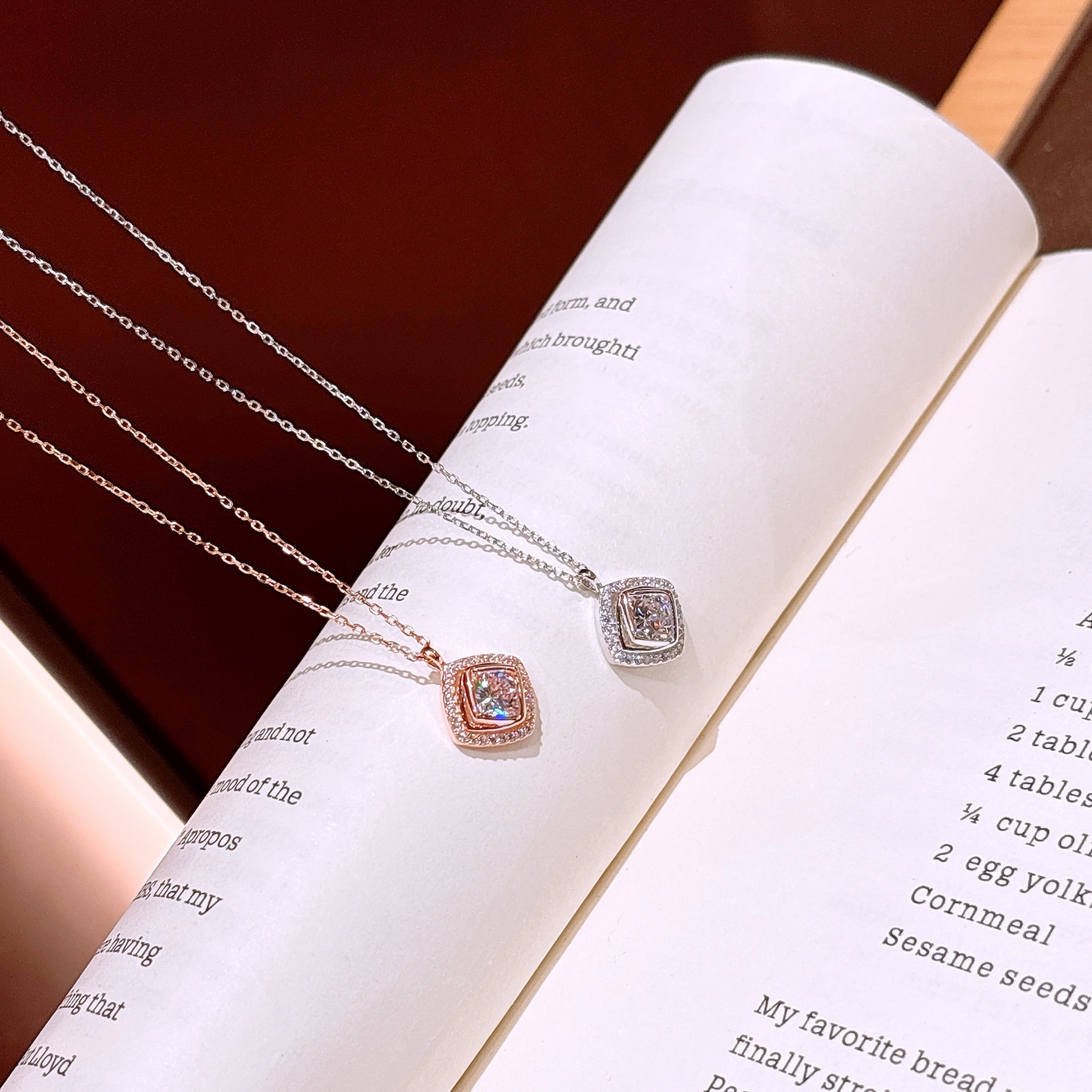 925 Silver Necklace Elegant Teacher's Day Gold