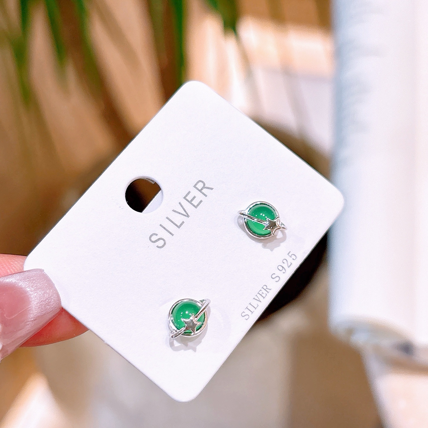 Hypoallergenic Silver Earrings Ins Style Wedding Gold