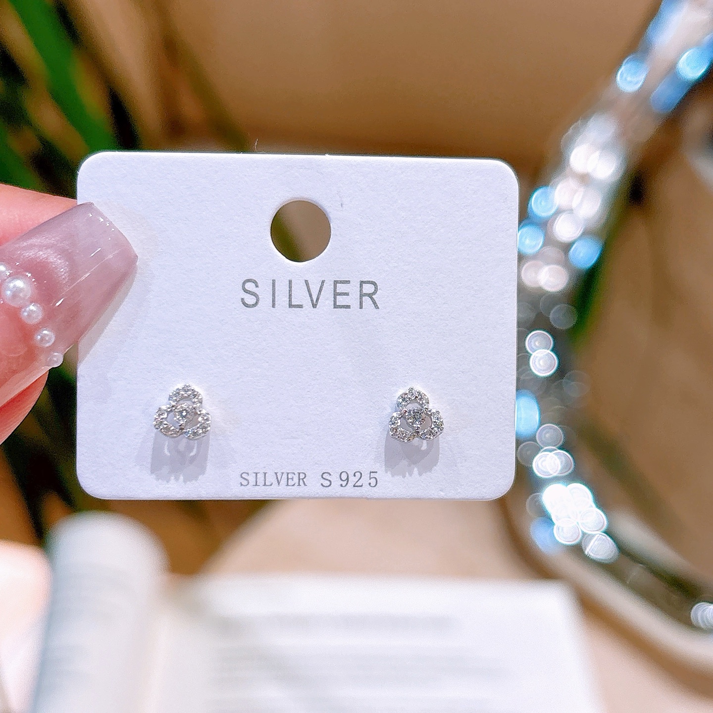 925 Silver Earrings Minimalist Workplace Silver