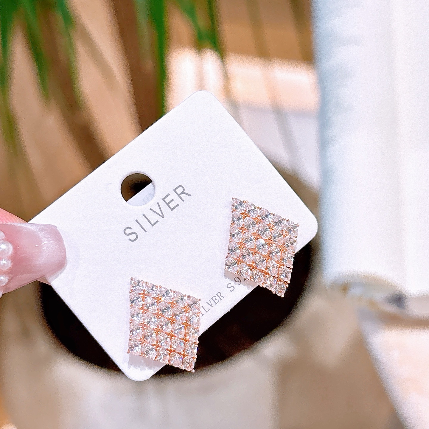 High Polish Silver Earrings Girly Party Silver