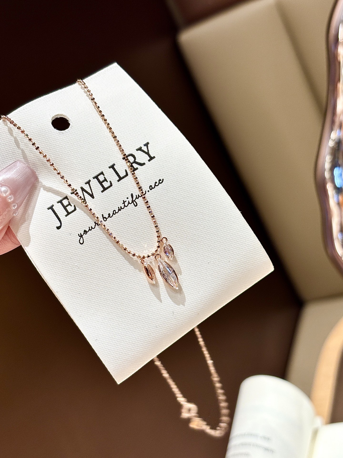 925 Silver Necklace Minimalist Valentine's Day Silver