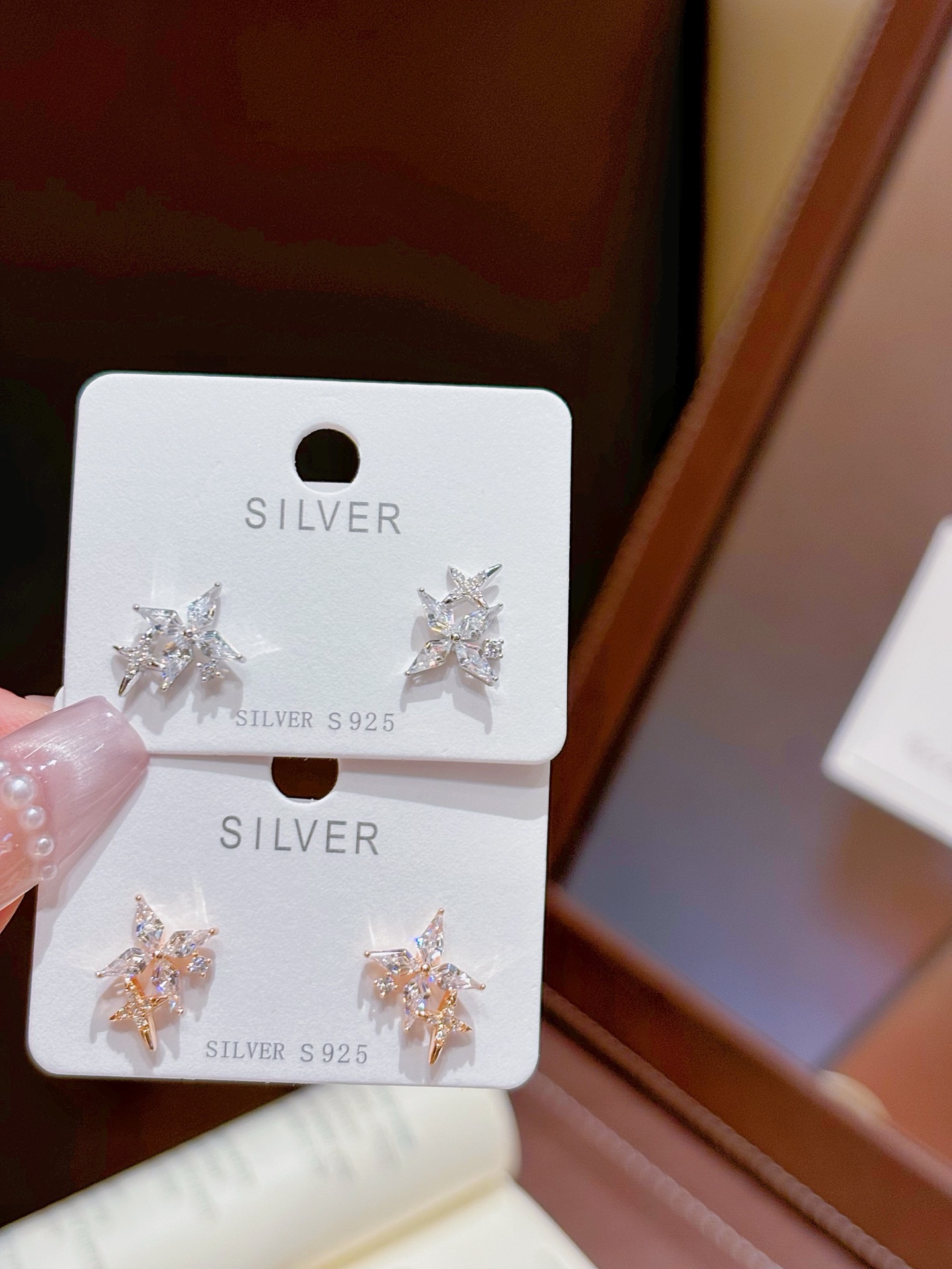 Fine Silver Earrings Cute Housewarming Gold