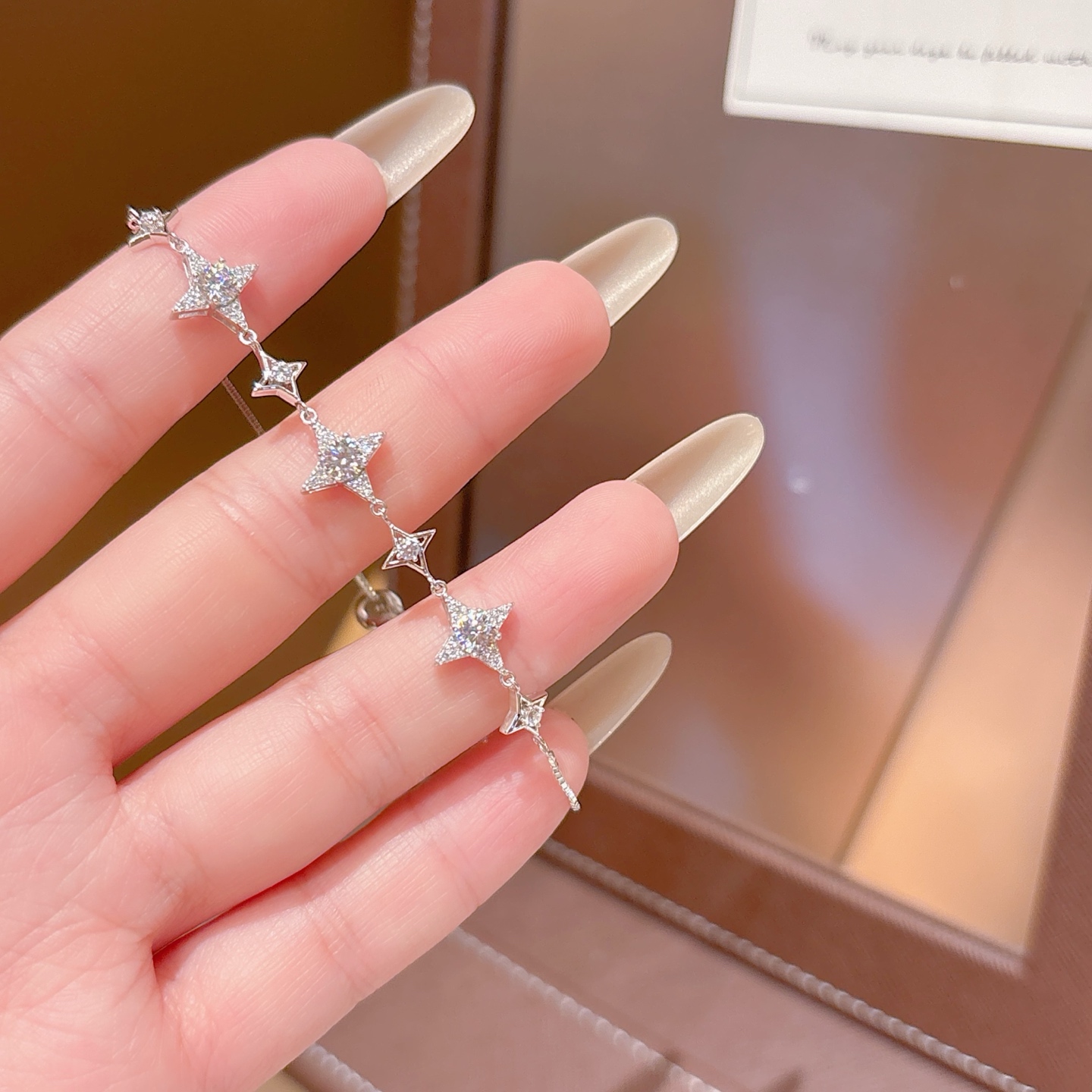 Hypoallergenic Silver Moissanite Bracelet Fresh Travel Gold