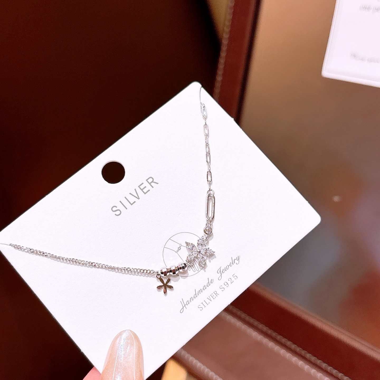 ラグジュアリーS925スターリングシルバーブレスレットシルバー 職場