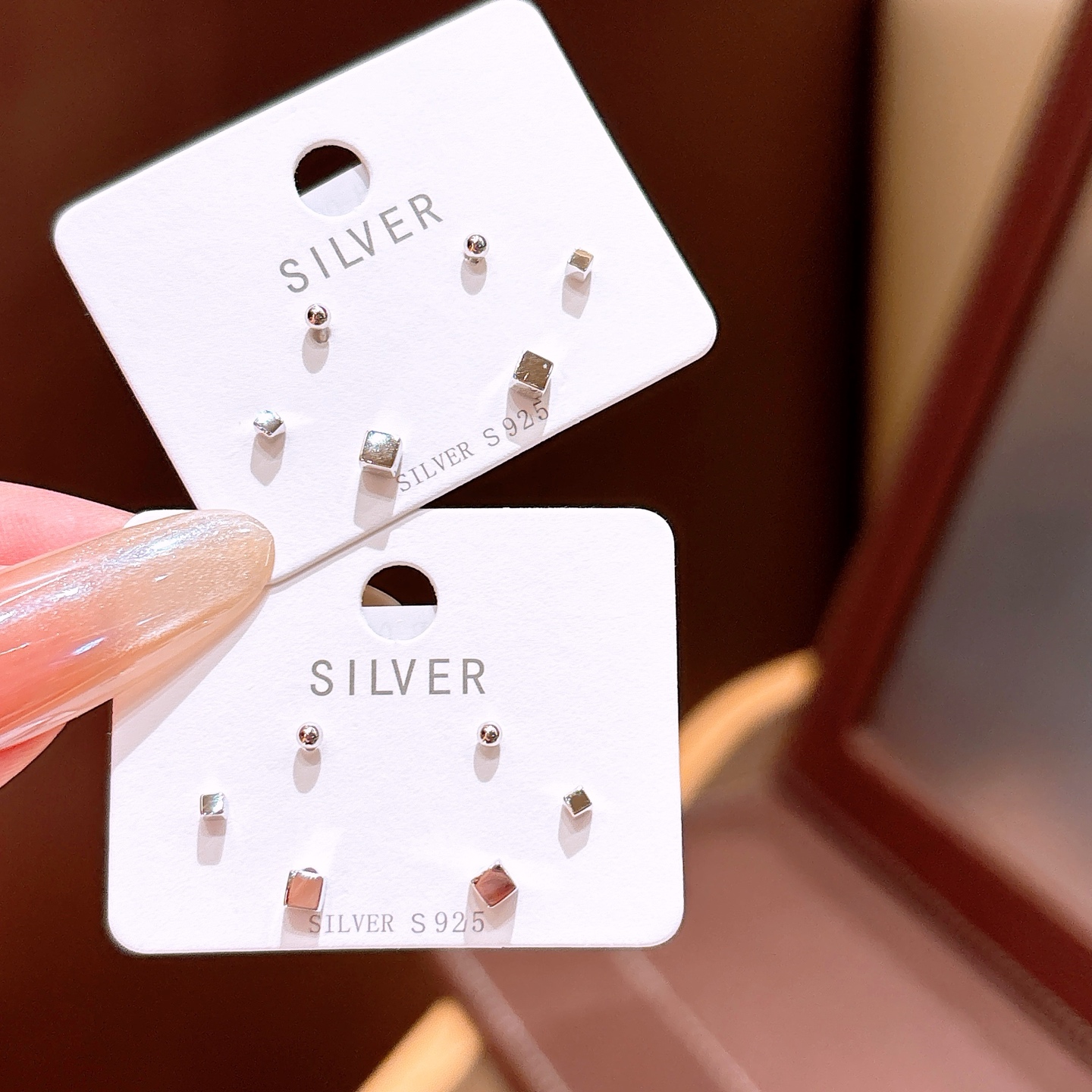 925 Silver Earrings Lively Gift for Her Gold