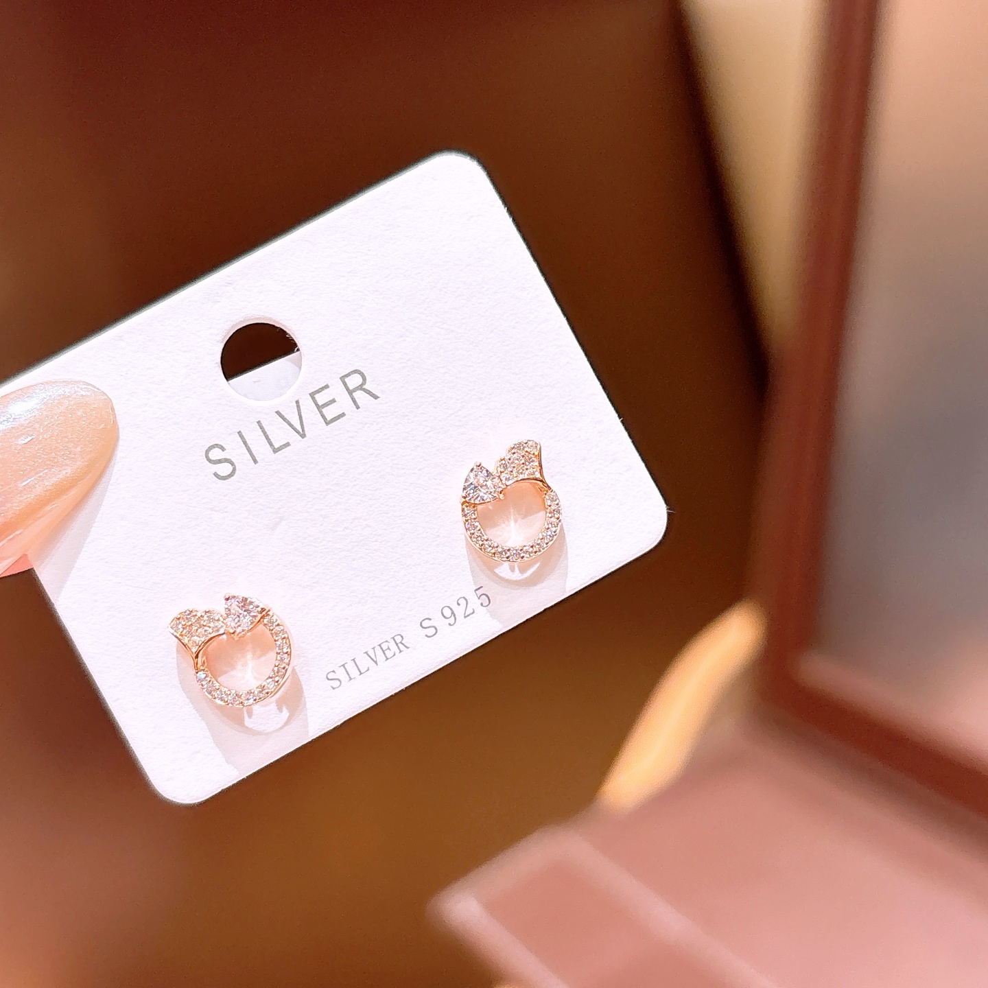 925 Silver Earrings Romantic Party Silver