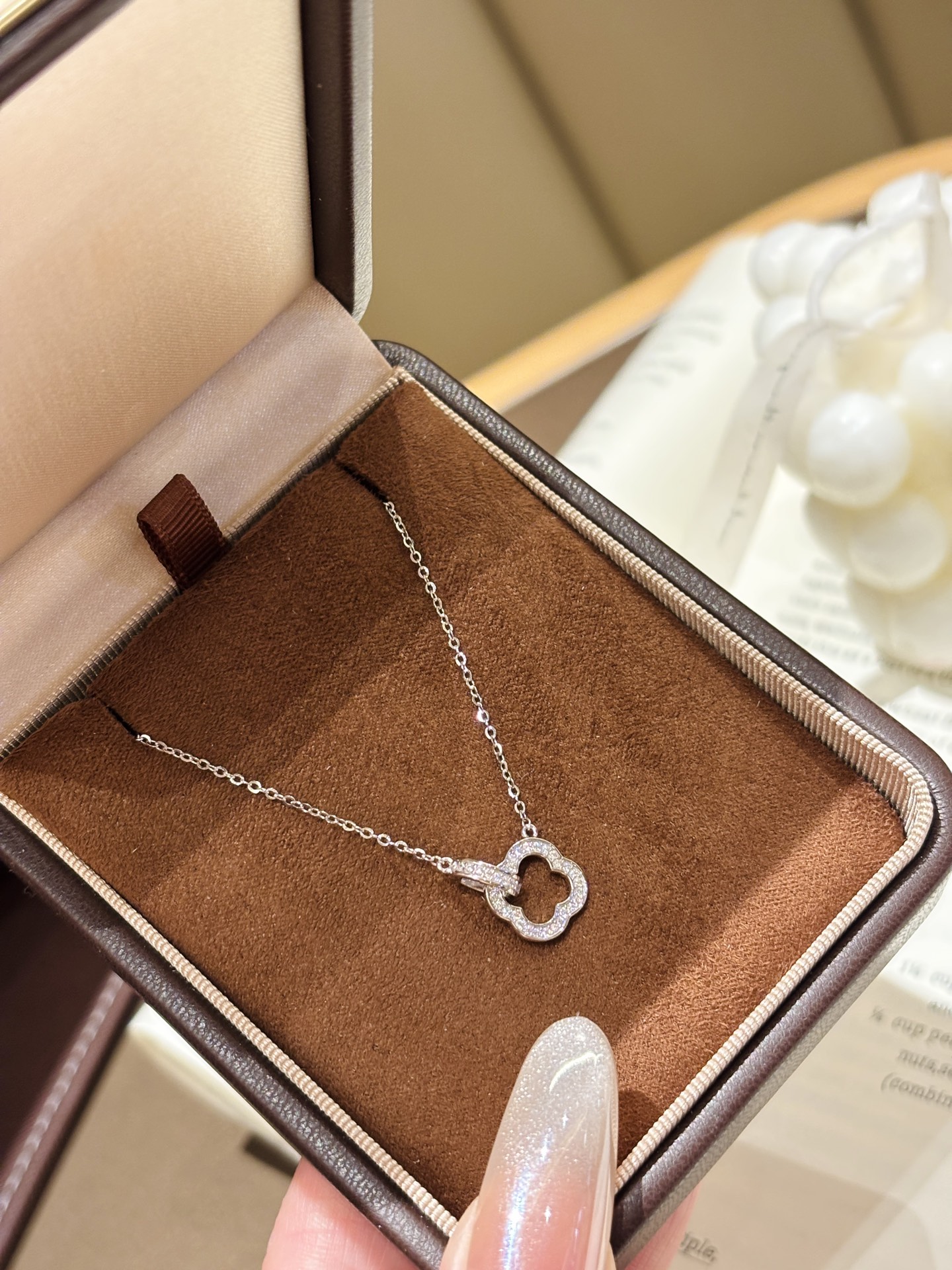 Fine Silver Necklace Elegant Engagement Gold