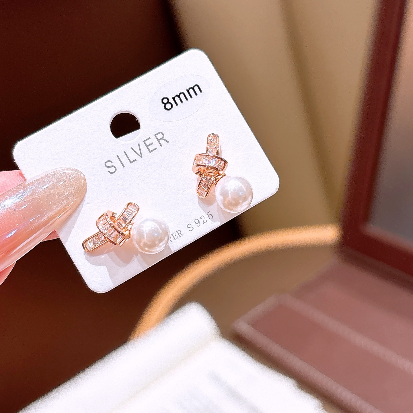 High Polish Silver Earrings Pure Valentine's Day Silver