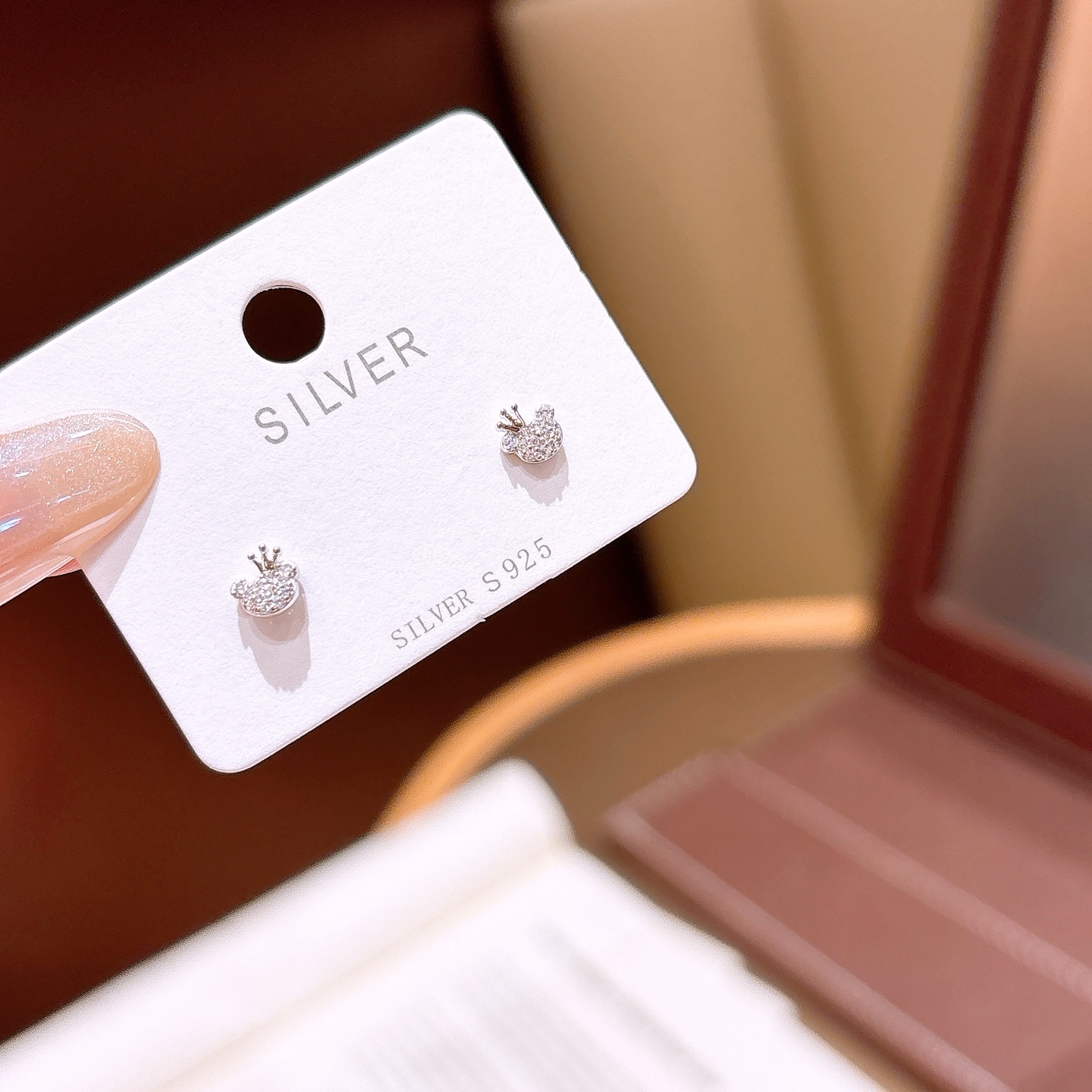 Massivsilber Ohrringe Mädchenhaft Frühlingsfest Silber