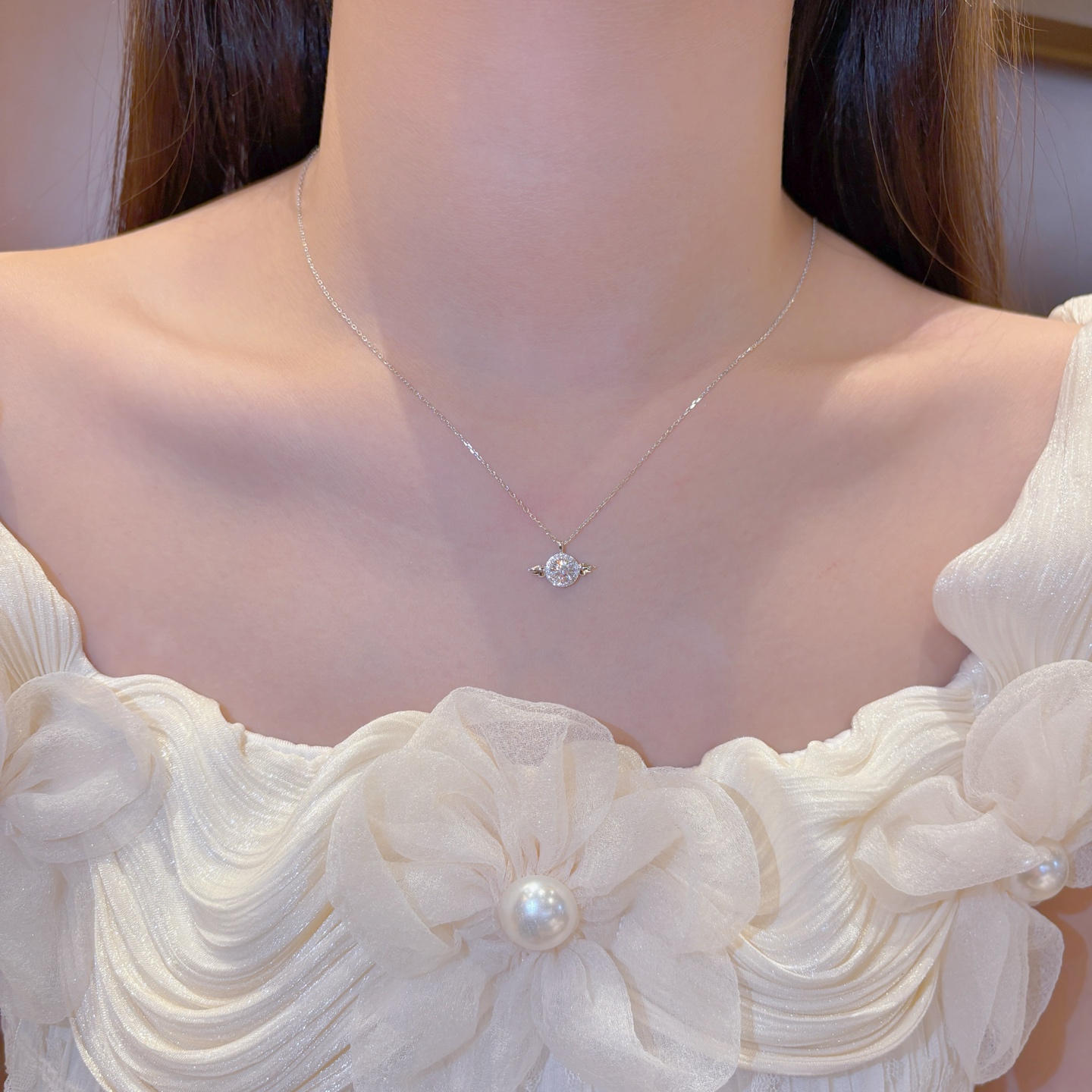 Nickel Free Silver Necklace Precision Gift for Her Gold