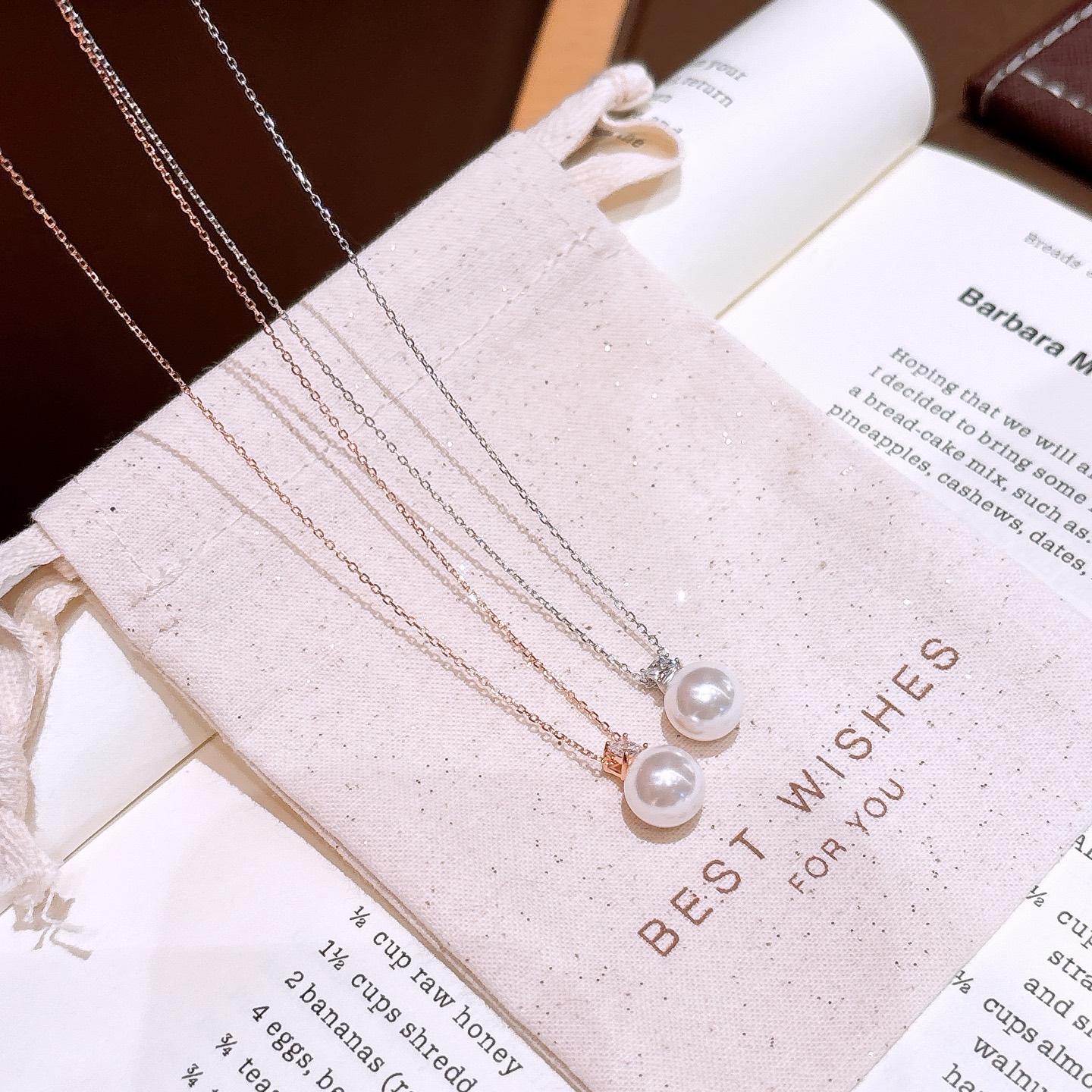 High Polish Silver Necklace Romantic Travel Gold