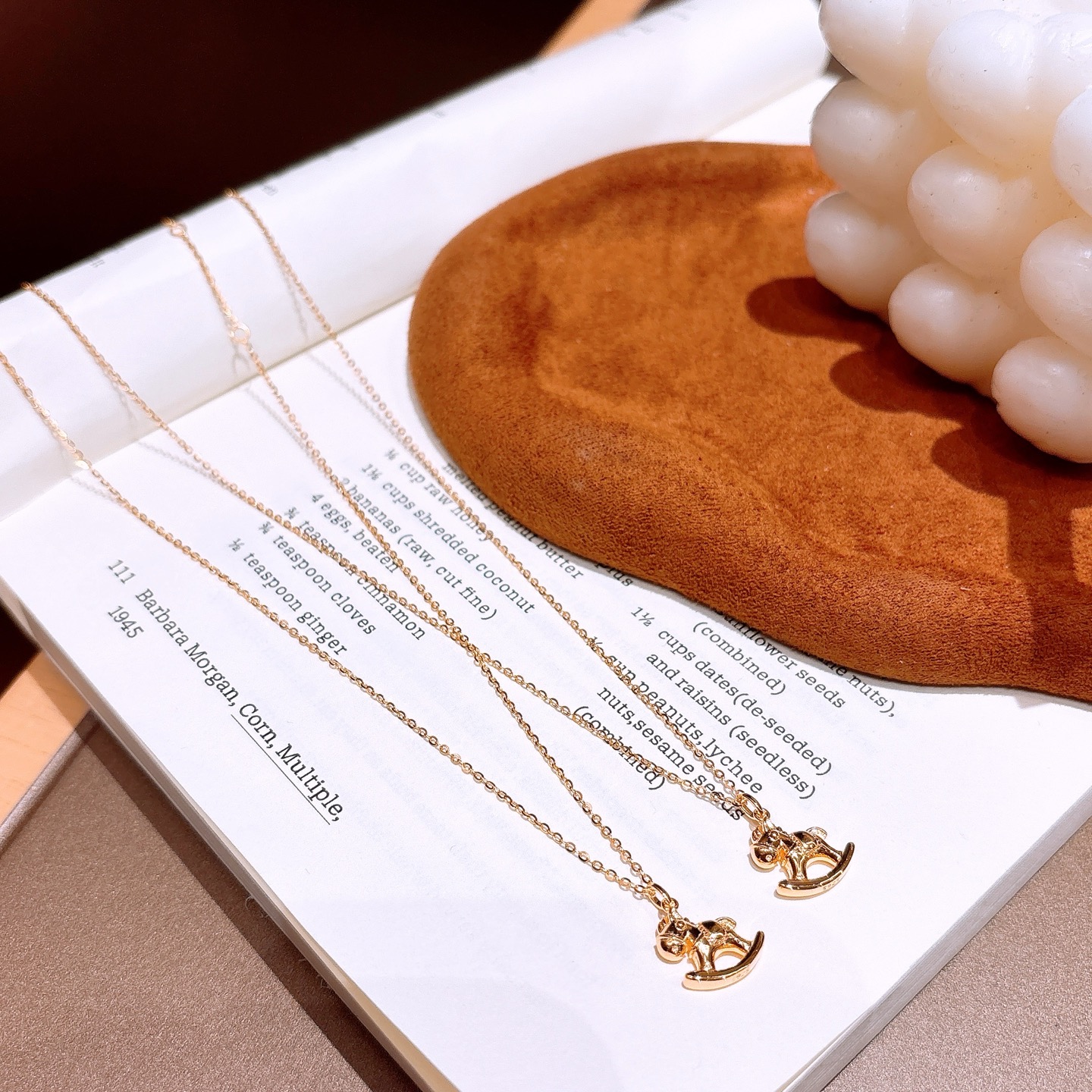 Solid Silver Necklace Ethereal Anniversary Gold