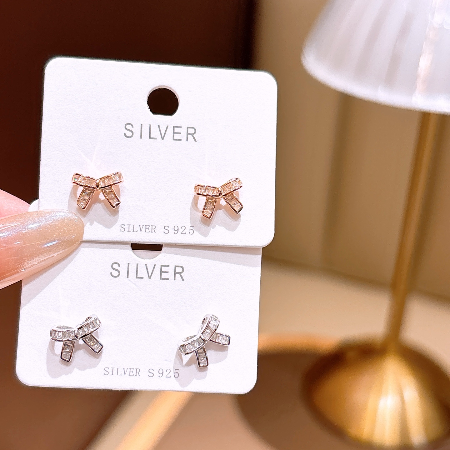 925 Silver Earrings Lively Valentine's Day Silver