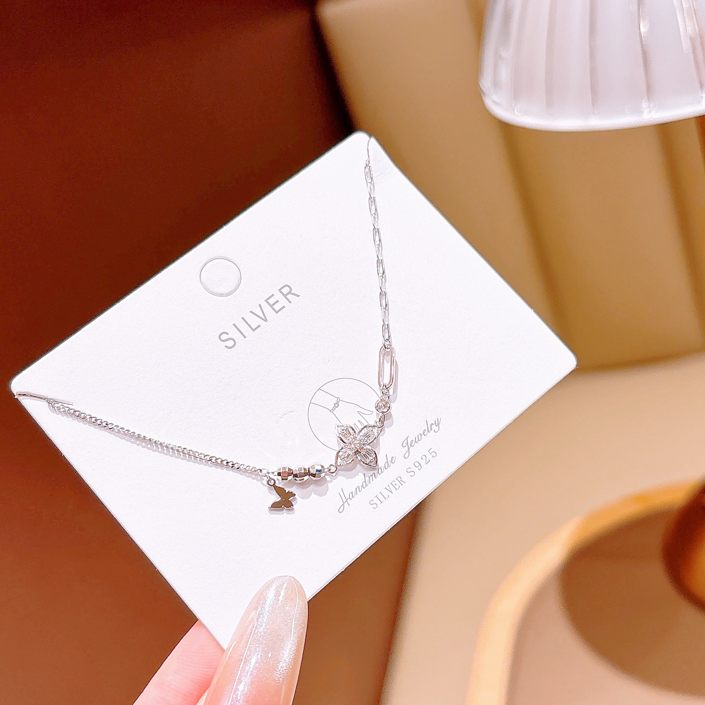 シック925シルバーブレスレットゴールド 職場