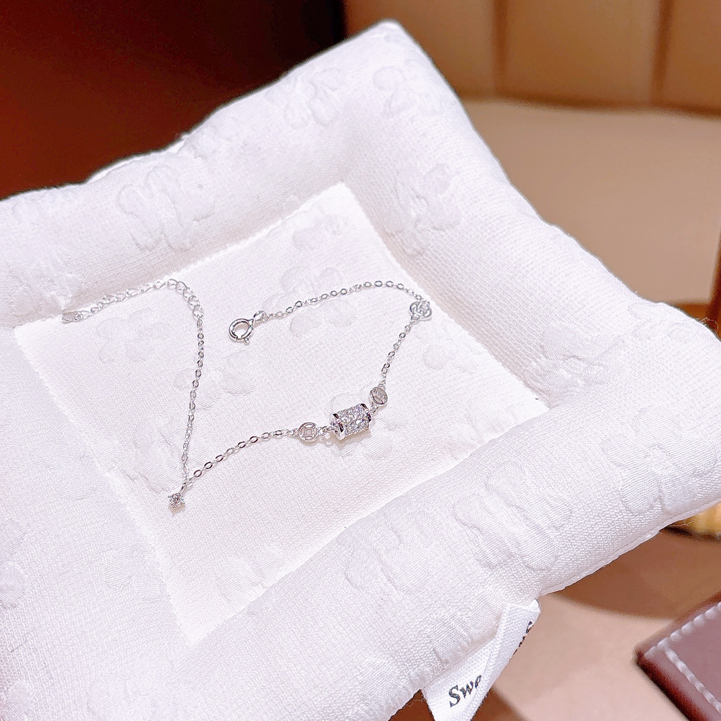 Low Allergy Silver Moissanite Bracelet Vintage Party Gold