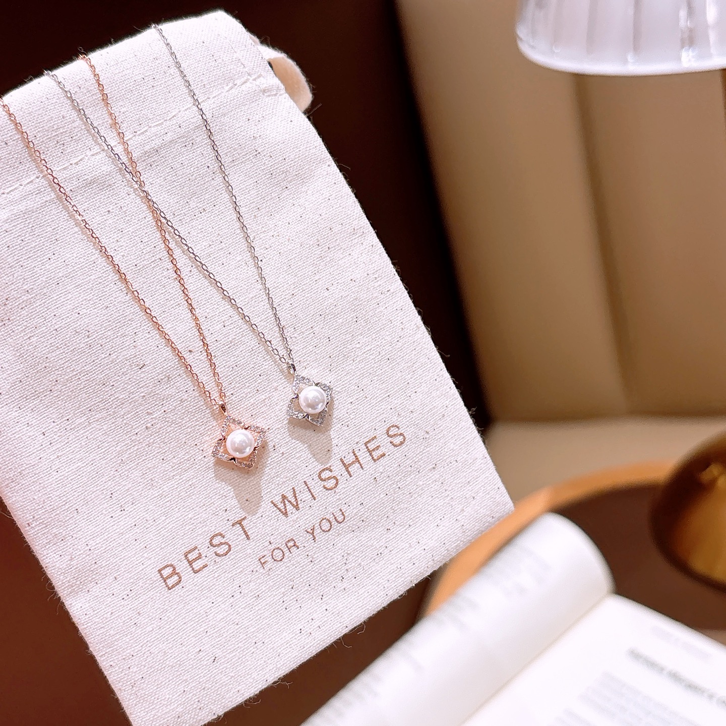 Hypoallergenic Silver Necklace Romantic Banquet Silver