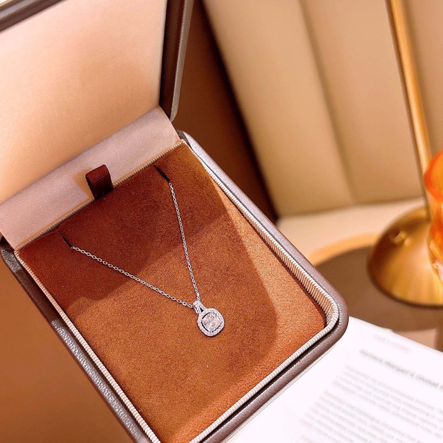 Solid Silver Necklace Lively Engagement Silver