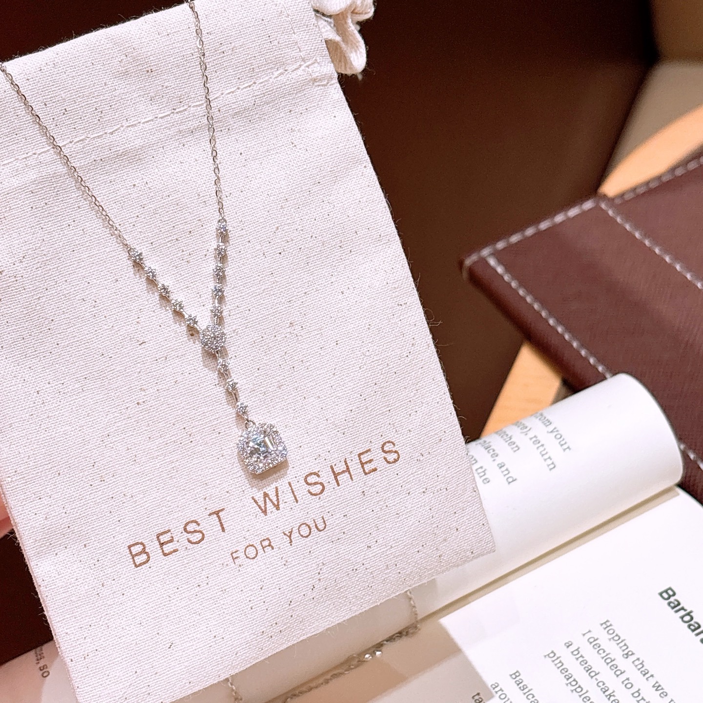 フレッシュ低アレルギー銀モアッサナイトネックレスシルバー プロポーズ