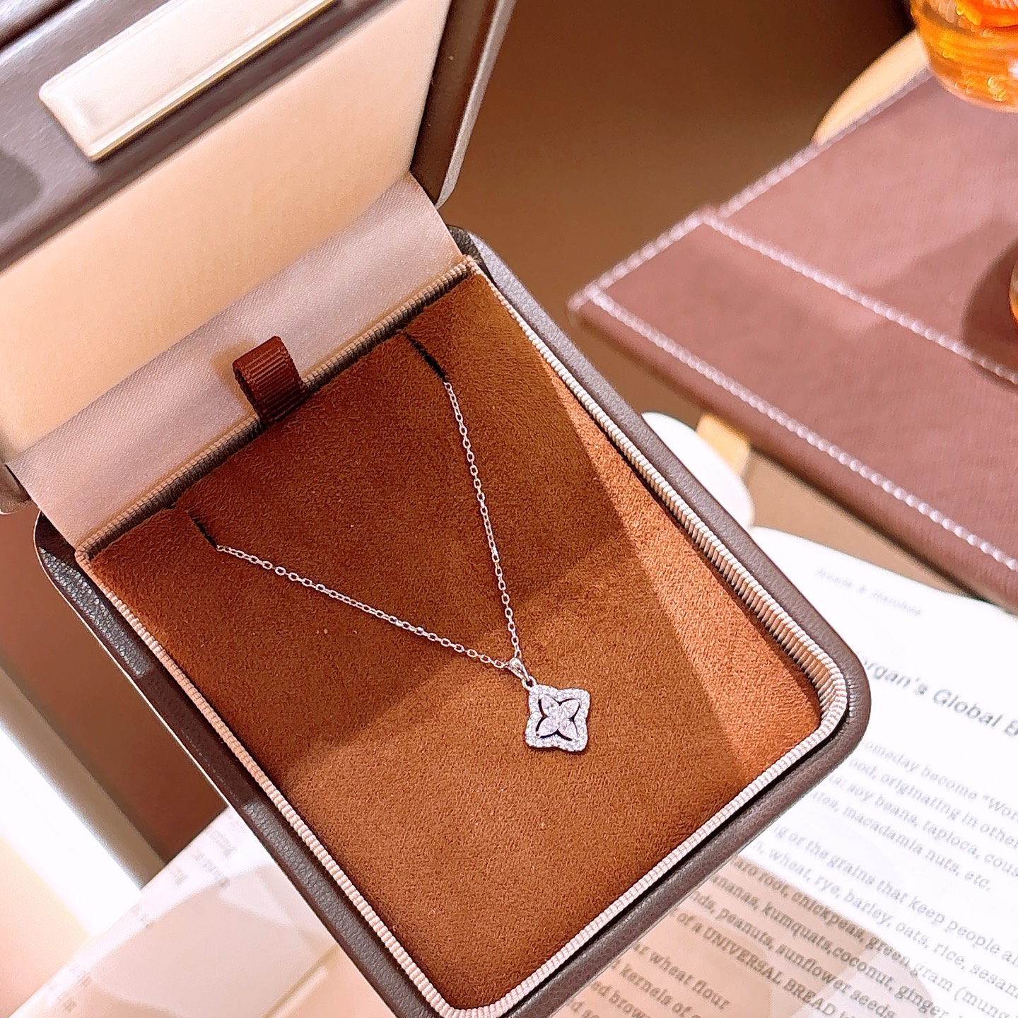 High Polish Silver Necklace Cute Father's Day Gold