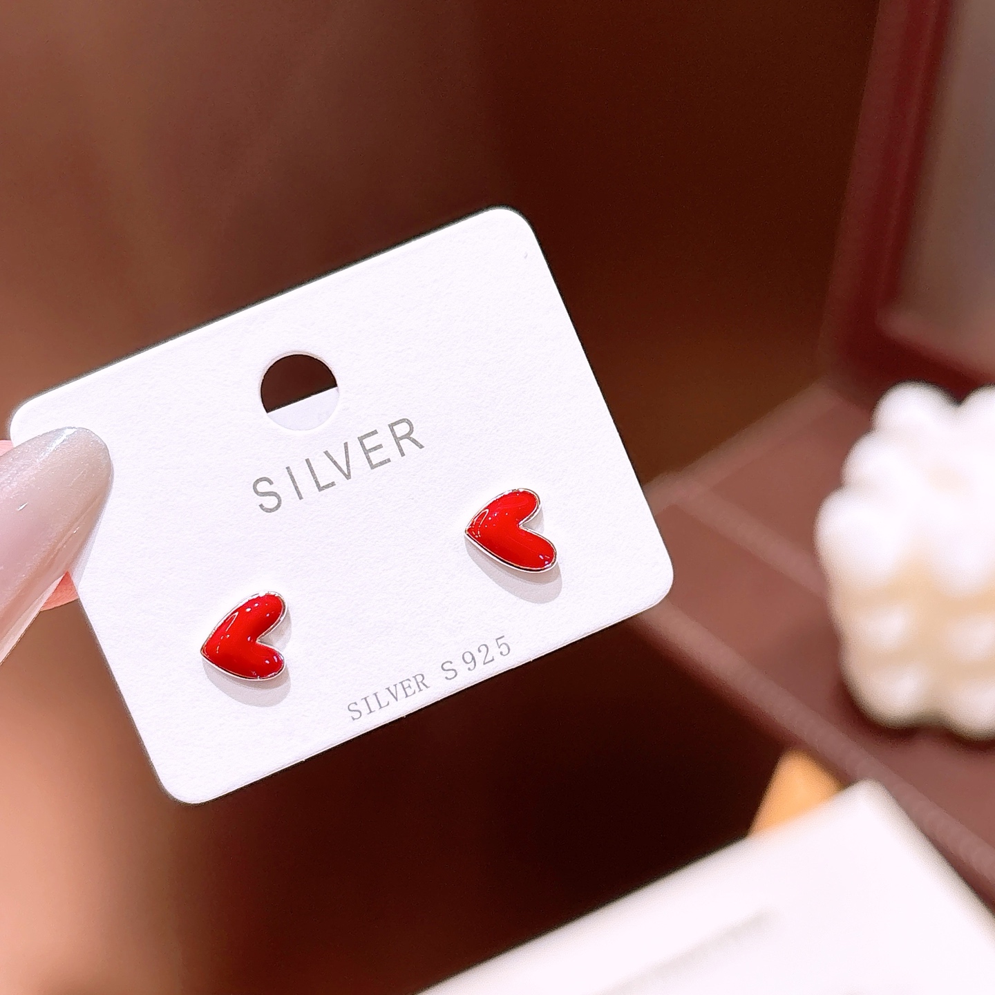 Low Allergy Silver Earrings Sweet Banquet Silver
