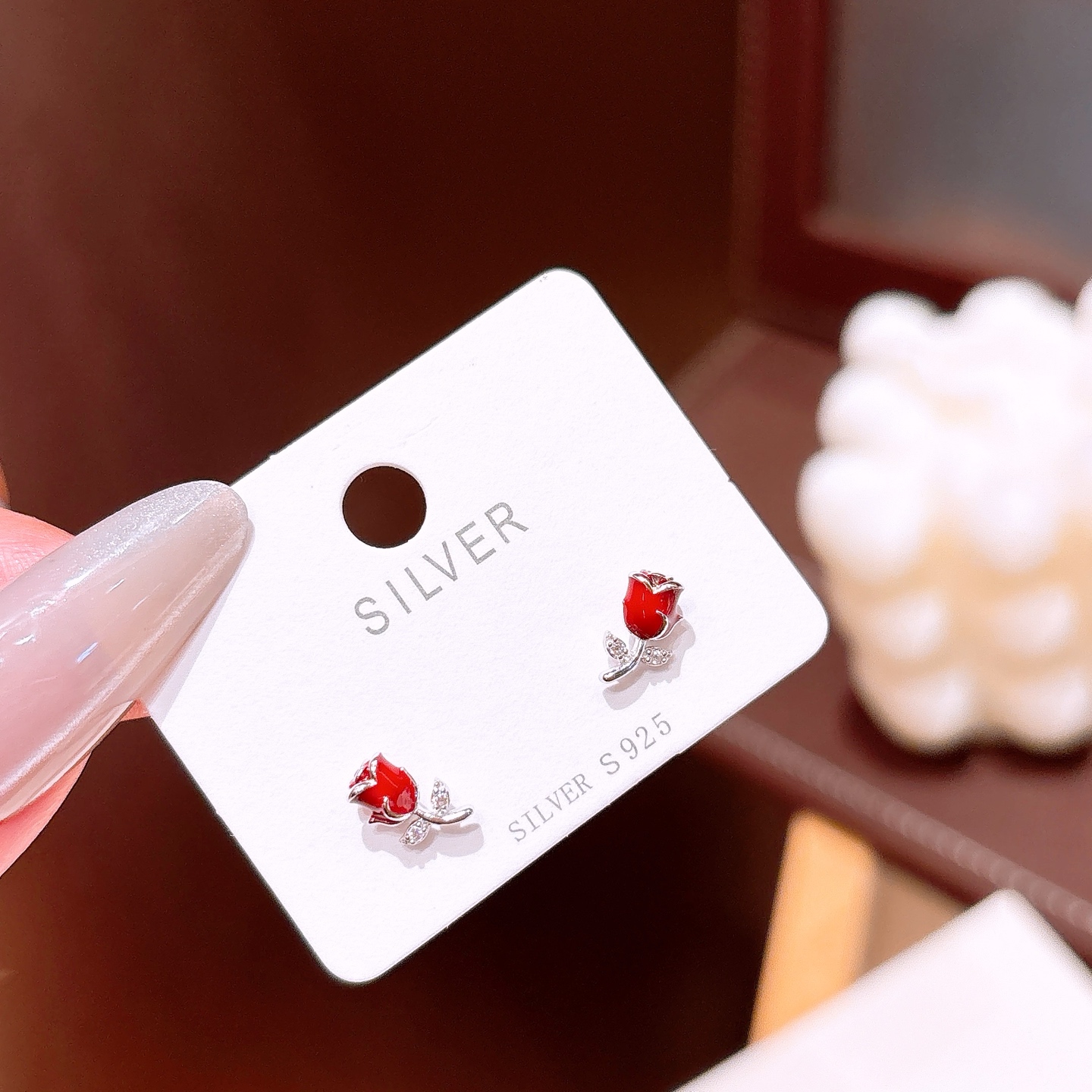 S925 Sterling Silver Earrings Ultra Minimal Self-love Silver