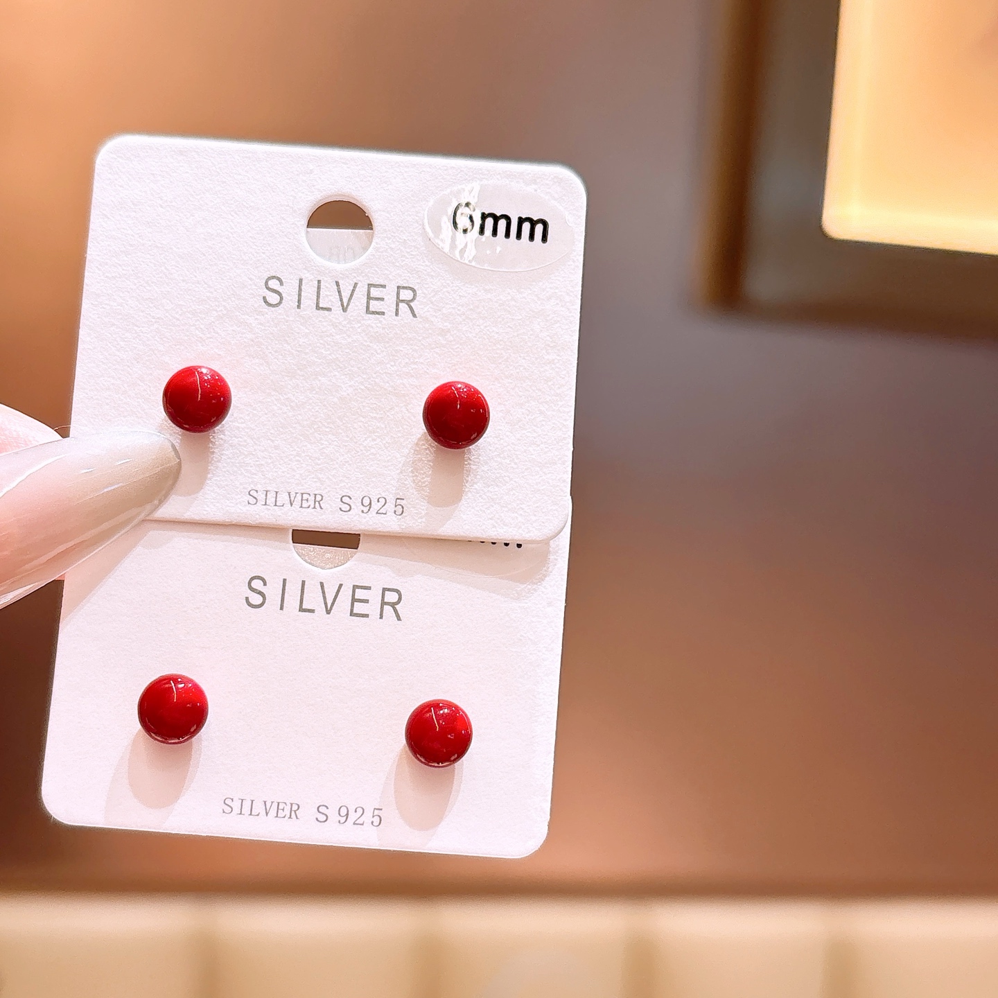 Low Allergy Silver Earrings Sweet Mother's Day Gold