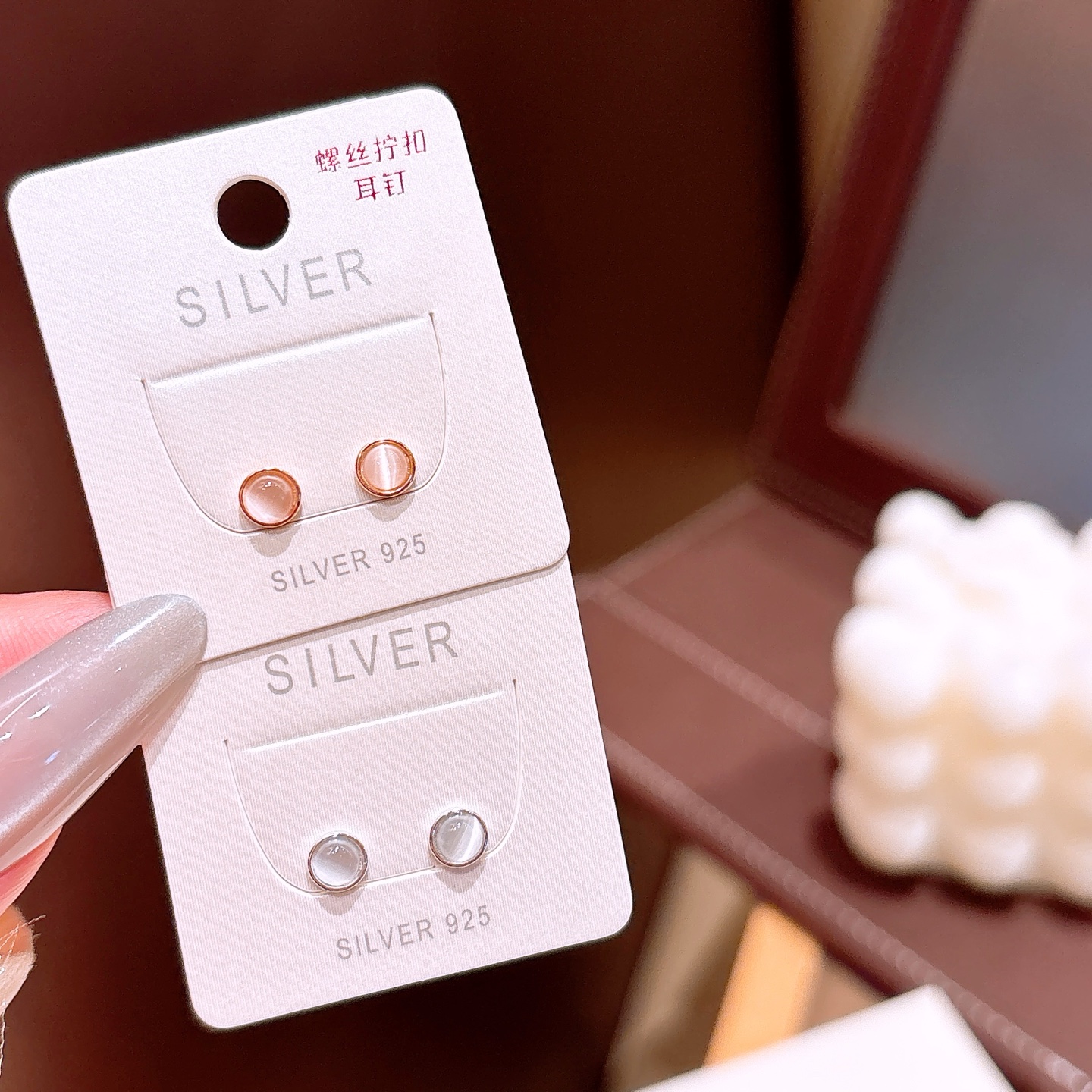 Nickel Free Silver Screw-back Studs Fashion Proposal Silver