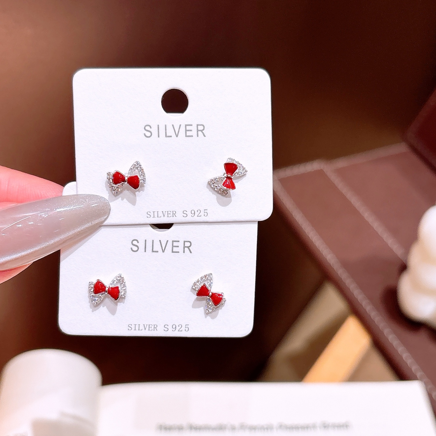 Fine Silver Earrings Playful Anniversary Gold