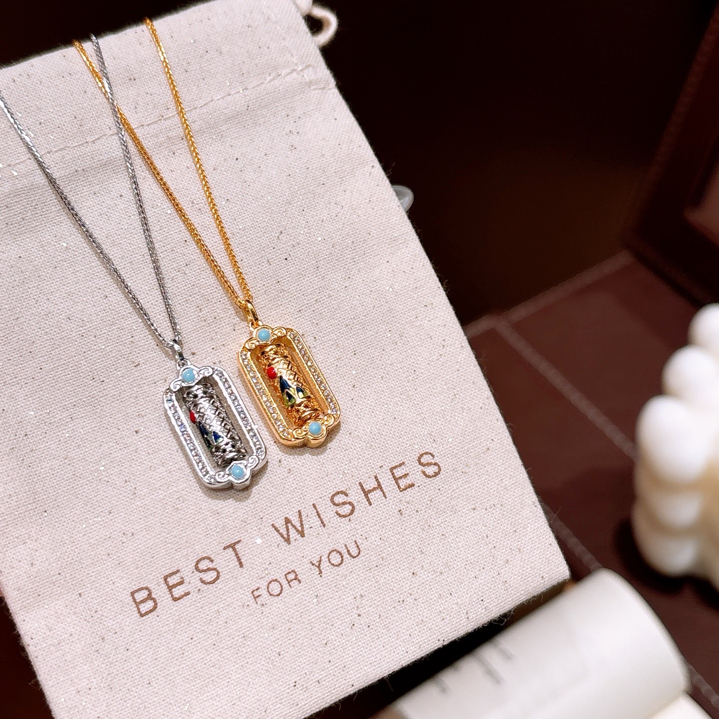 Feinsilber Kette Verspielt Frühlingsfest Silber