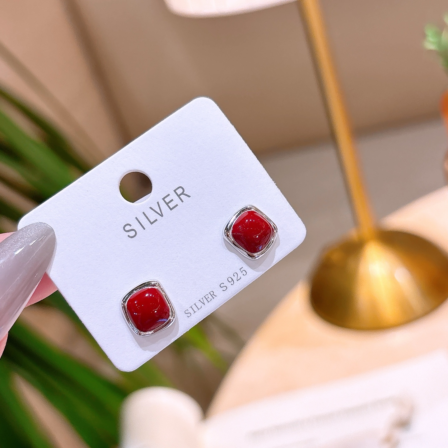 925 Silver Earrings Dainty Office Silver