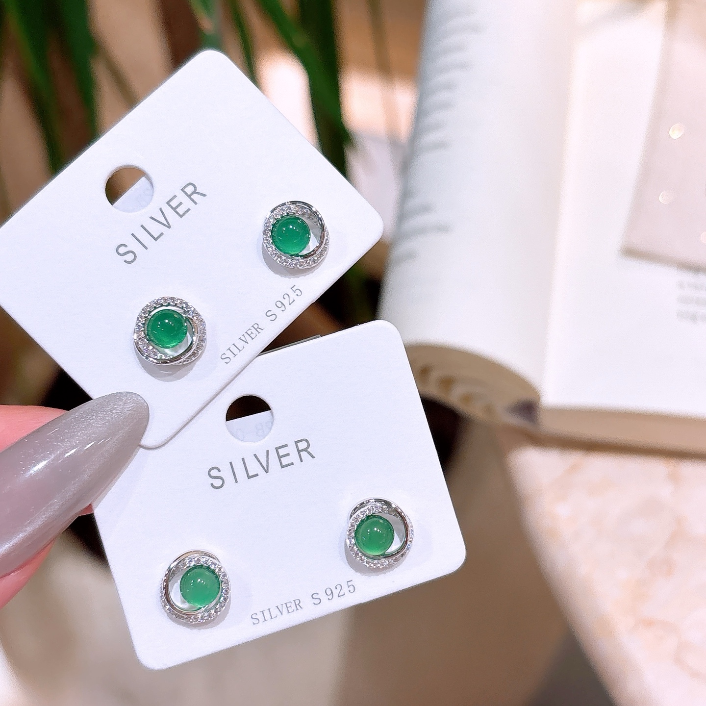 High Polish Silver Earrings Girly New Year Gold