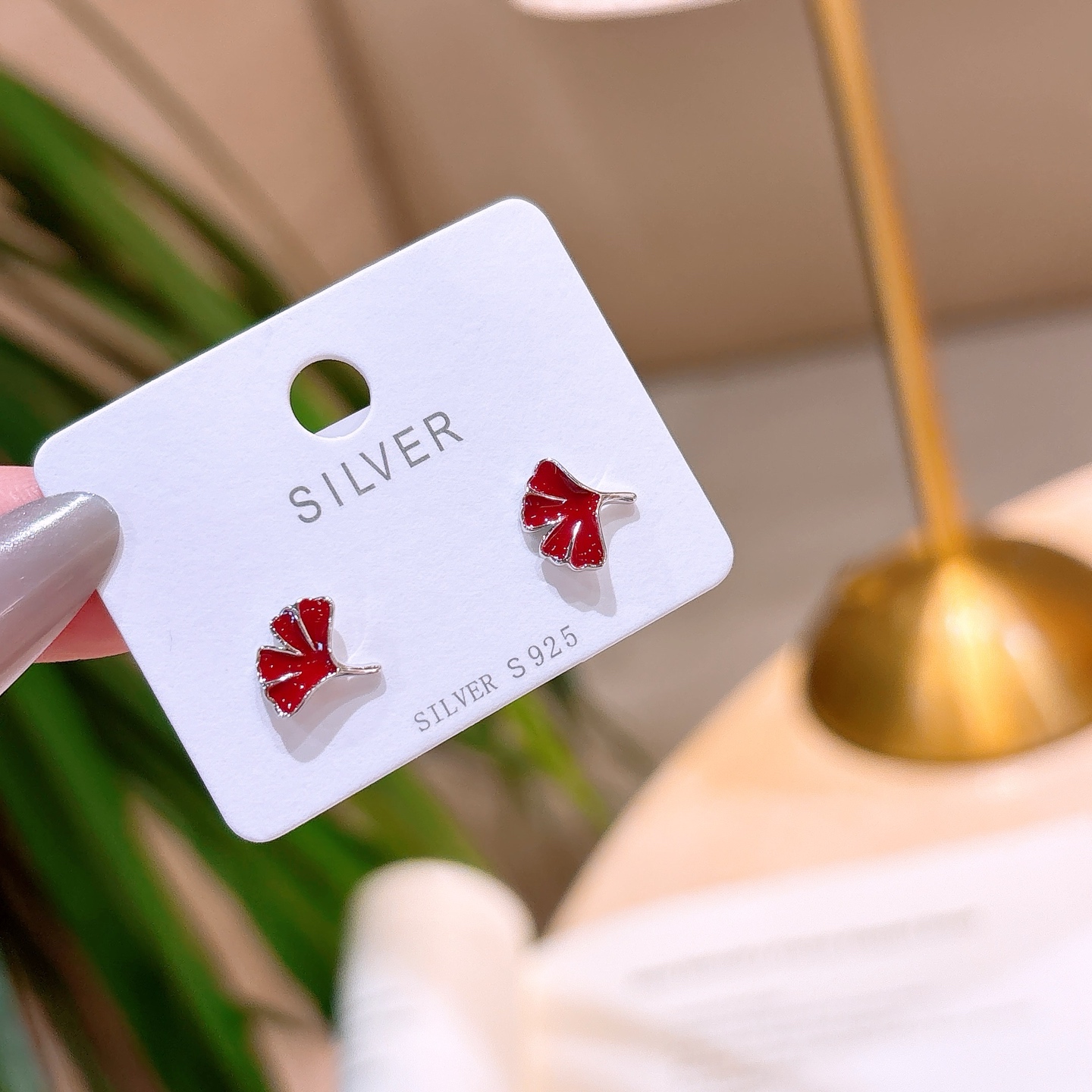 Solid Silver Earrings Sweet & Cool Banquet Silver