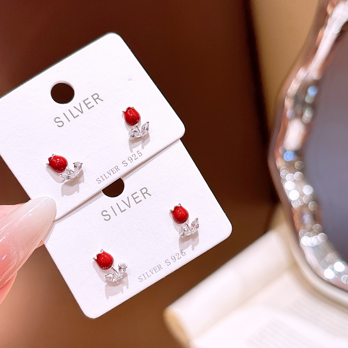 Solid Silver Earrings Dainty Office Silver