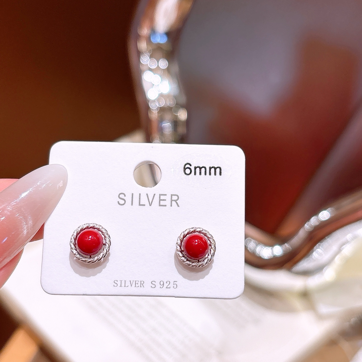 Low Allergy Silver Earrings Cute Annual Party Silver