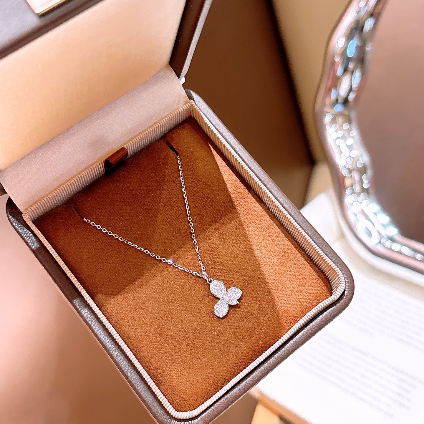 925 Silver Necklace Precision Valentine's Day Gold