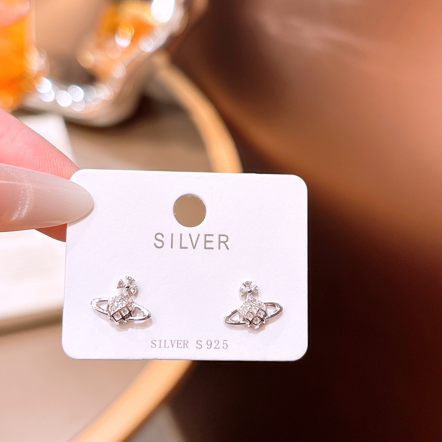 925 Silver Earrings Precision Christmas Silver