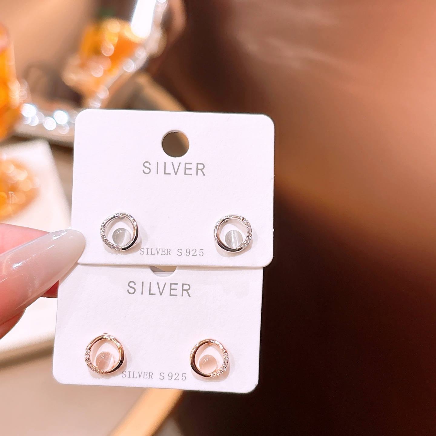 Low Allergy Silver Earrings Delicate Mother's Day Silver