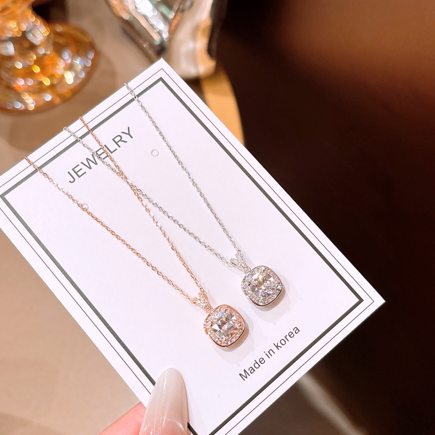 Low Allergy Silver Necklace Elegant Teacher's Day Silver