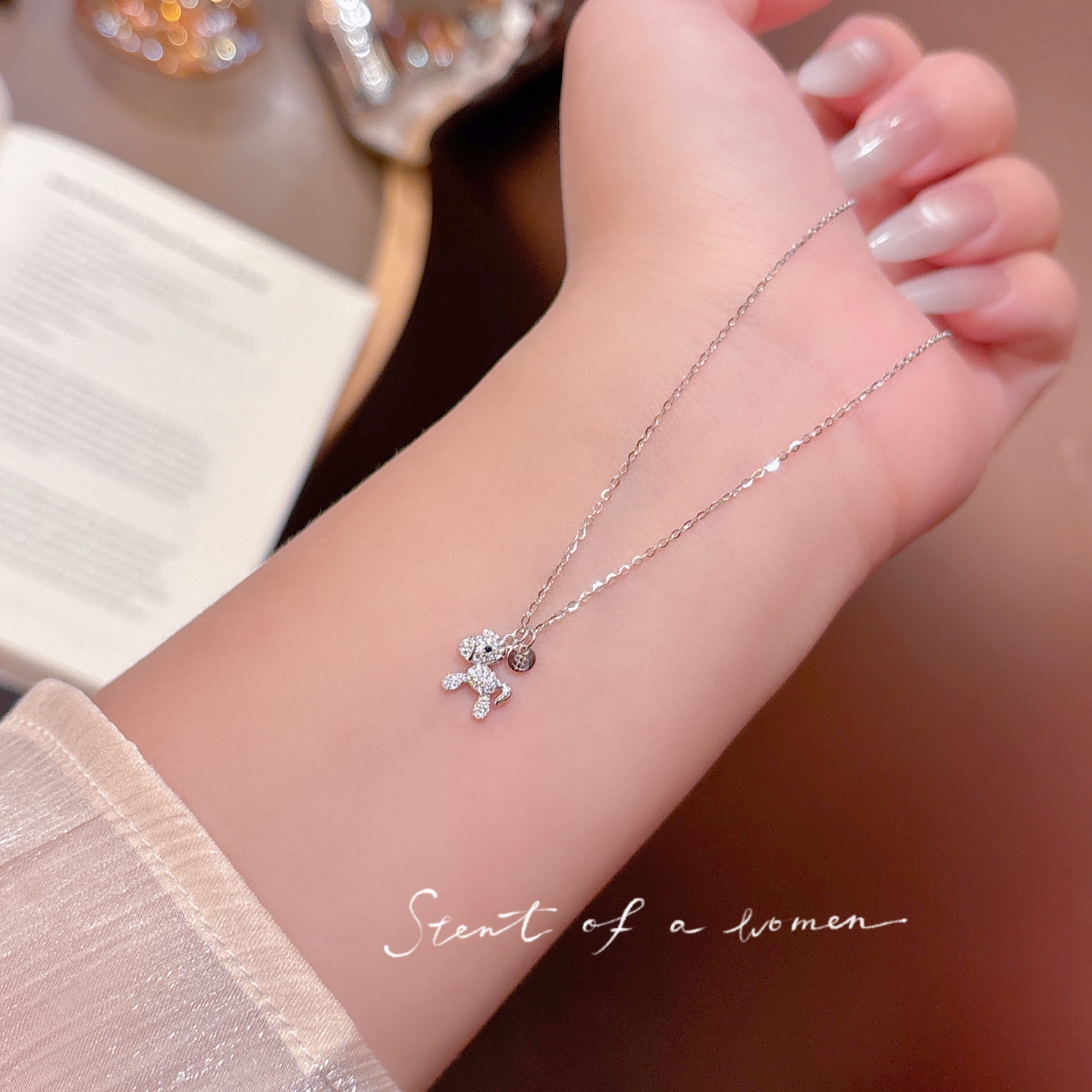 S925 Sterling Silver Necklace Sweet Confession Gold