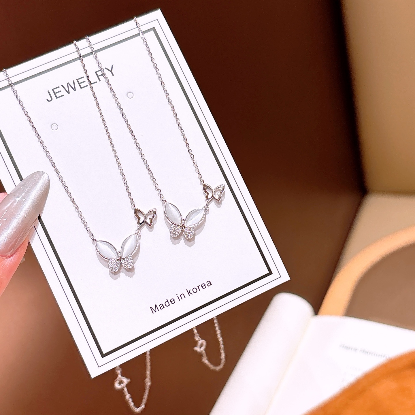 Hypoallergenic Silver Necklace Intellectual Christmas Silver