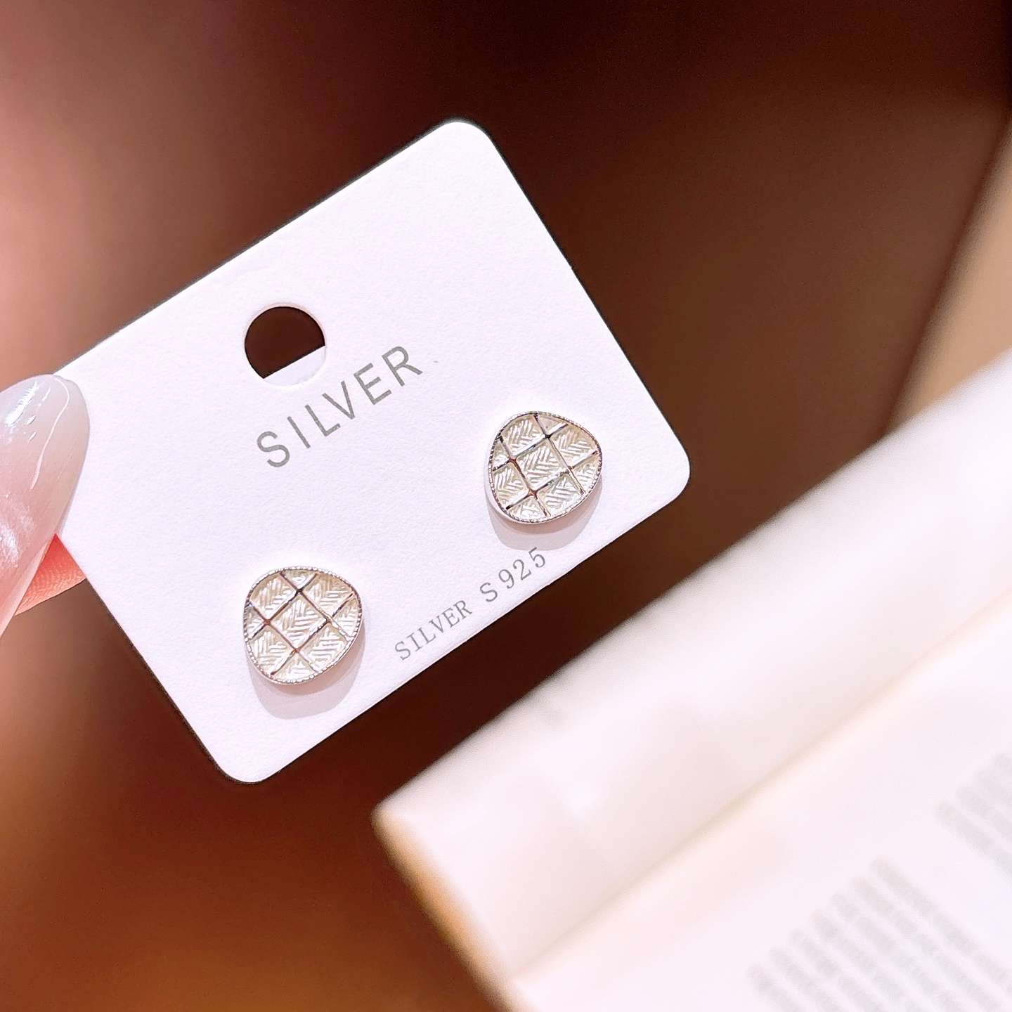 Low Allergy Silver Earrings Elegant Father's Day Silver