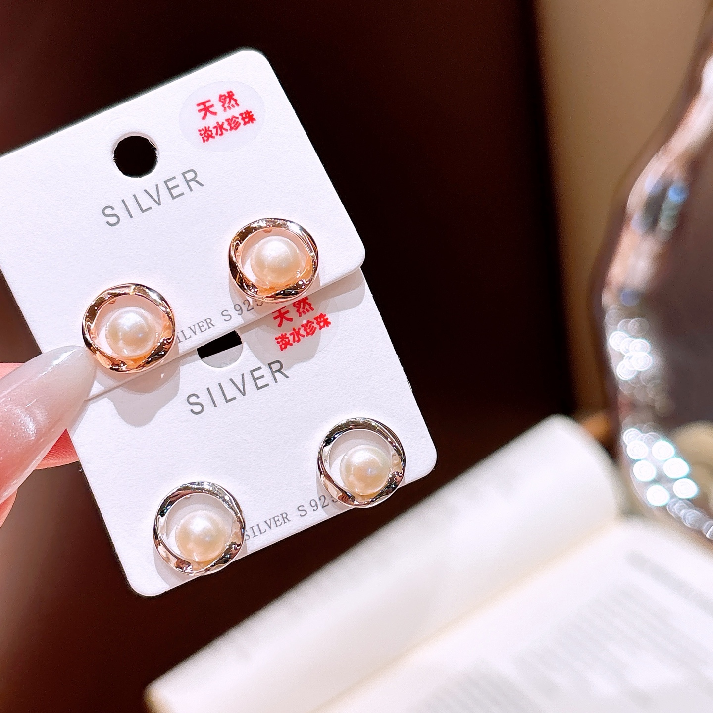 Fine Silver Freshwater Pearl Studs Minimalist Bestie Gift Silver